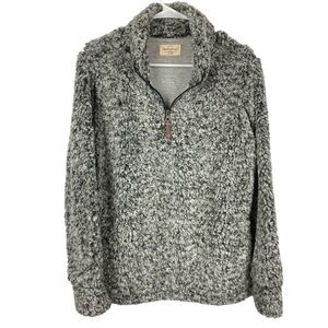 Weatherproof Vintage Gray Sherpa 1/4 zip pullover M 🔥